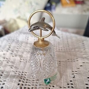 Crystal Bell with Dolphin Handle